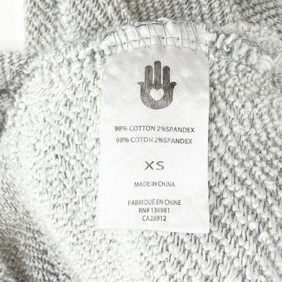 SPIRITUAL GANGSTER Grateful Embroidered Wrap Kimono Sweatshirt XS - Picture 7 of 11